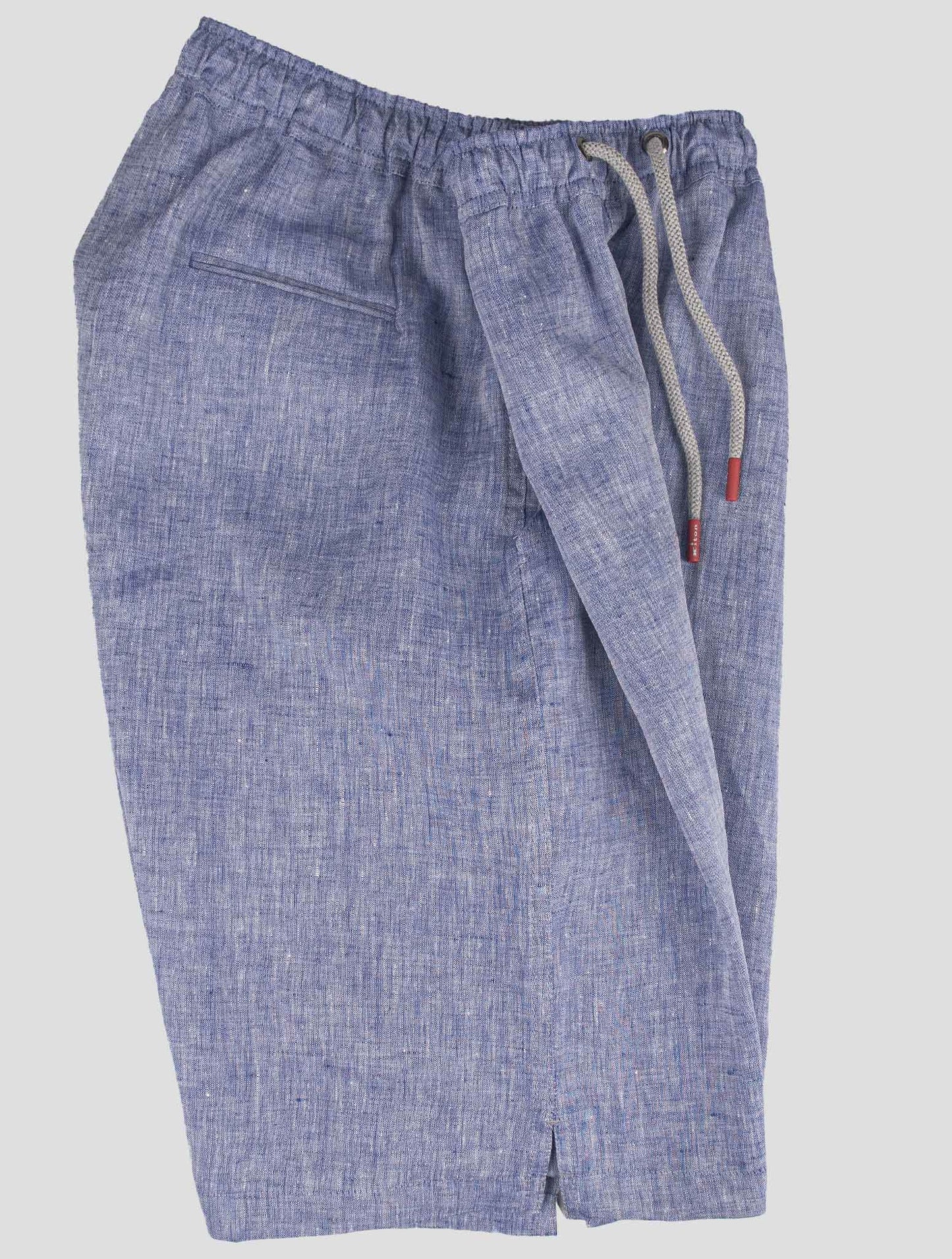 Pantalones cortos de lino en violeta de Kiton
