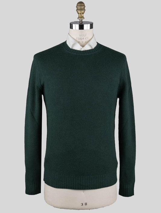 Malo Green Virgin Wool Sweater Crewneck