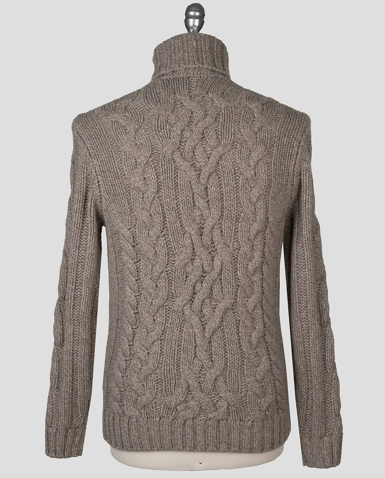 Isaia Beige Cashmere Sweater Turtleneck