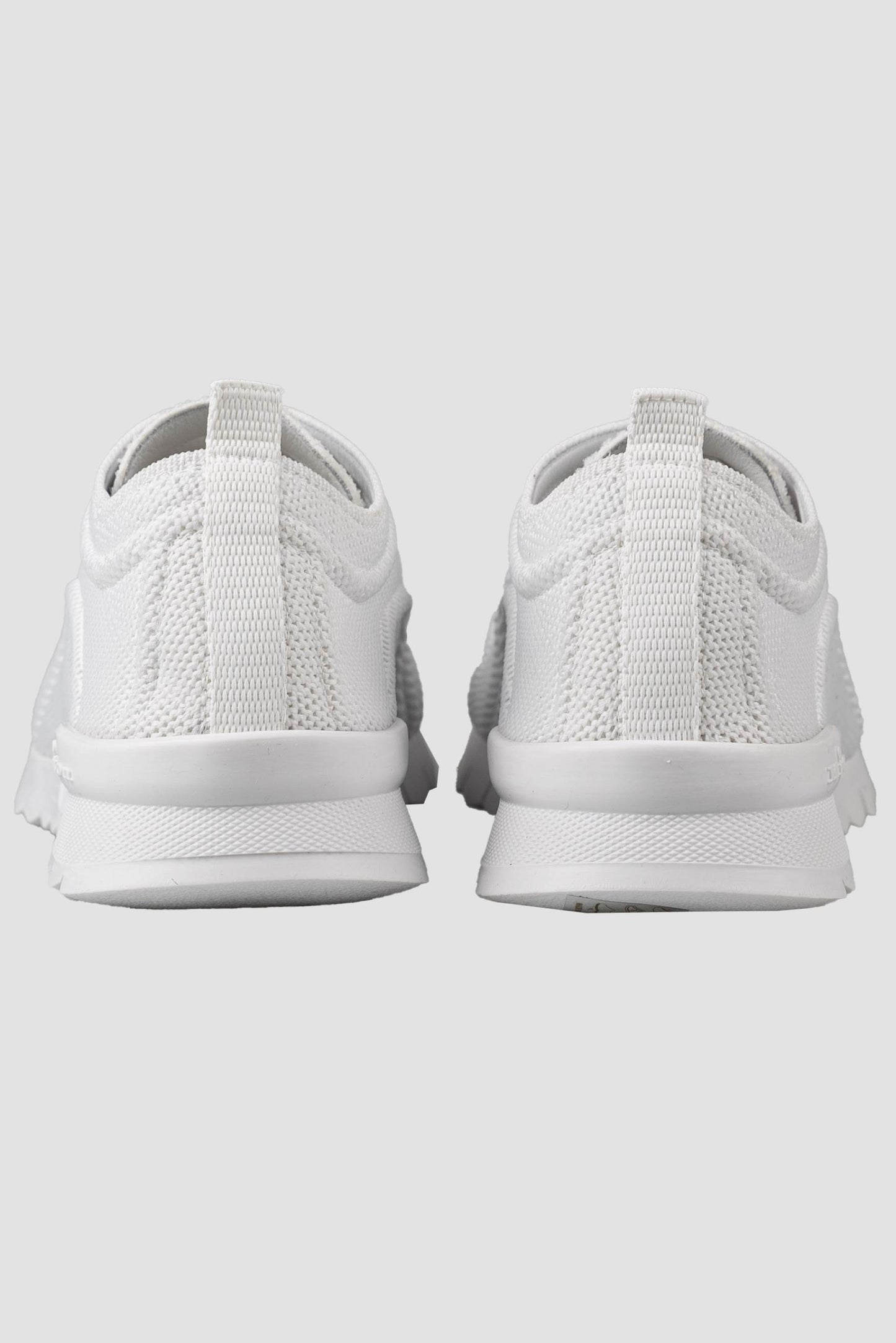 Kiton White Cotton Ea Sneakers