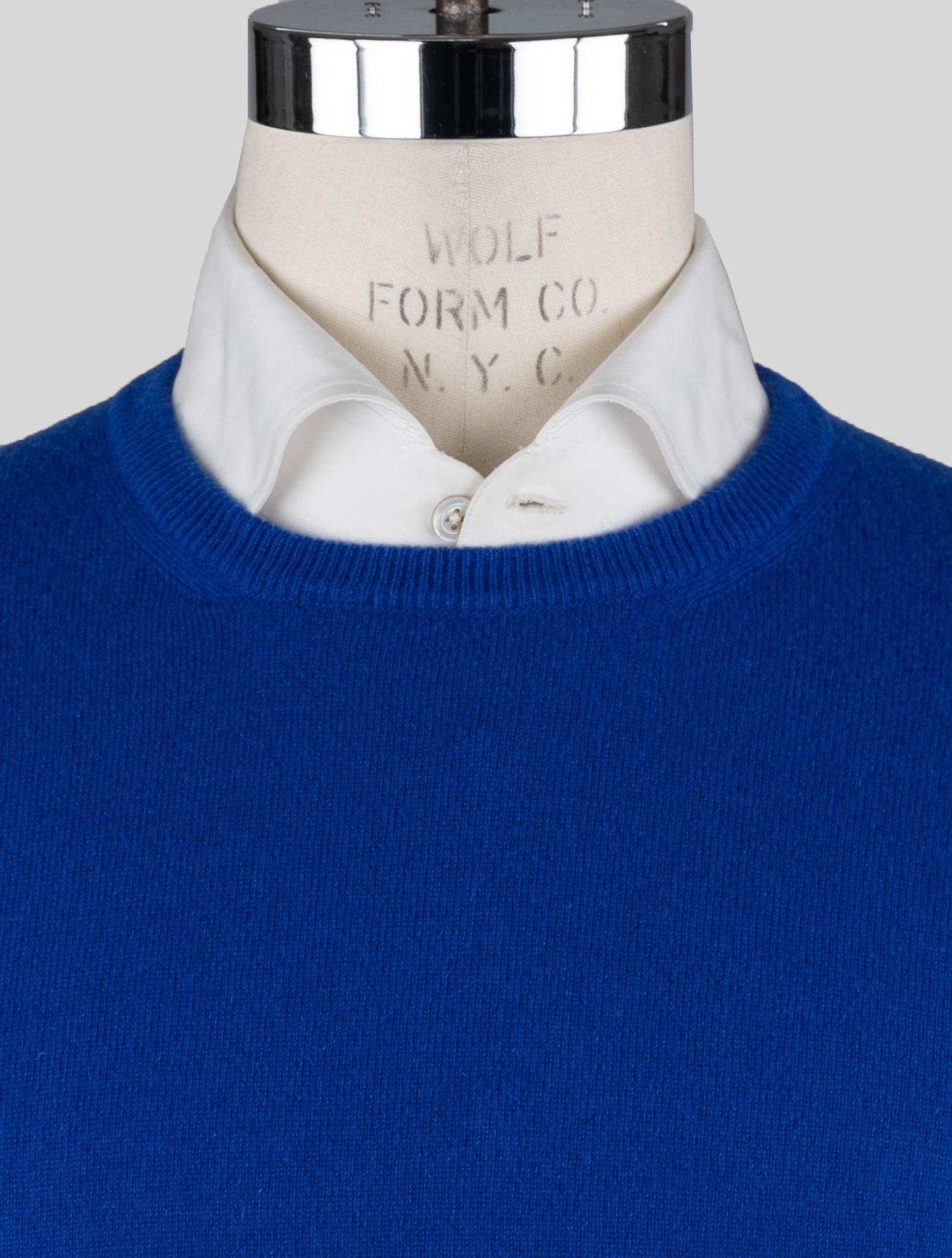 Malo Синий кашемировой свитер с круглым вырезом