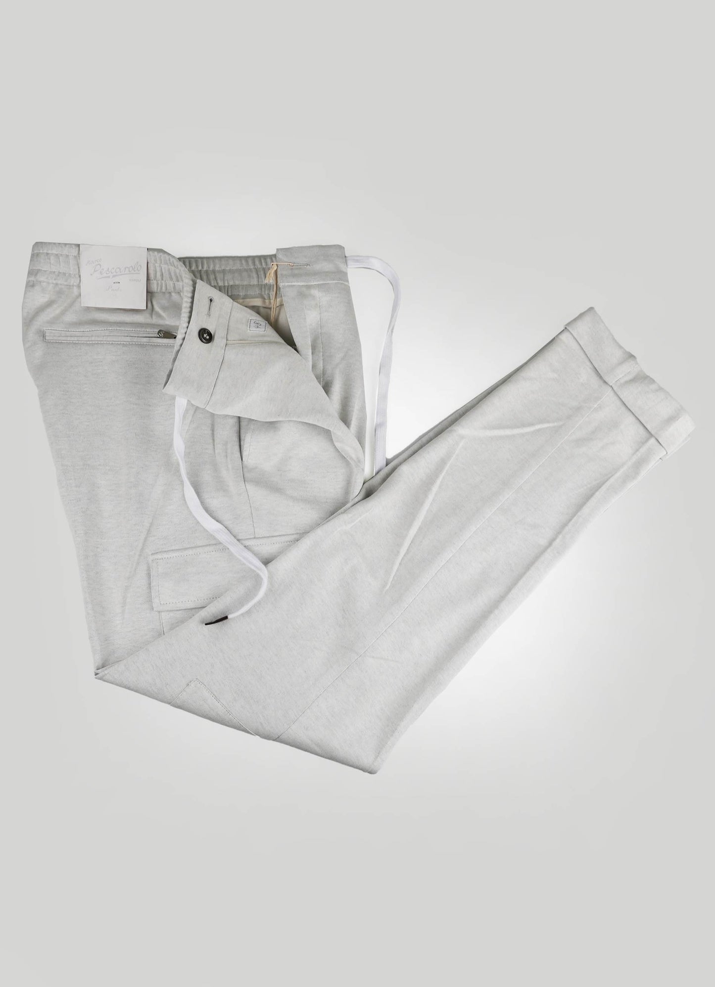 Marco Pescarolo sivi pamuk Silk Pa Cargo hlače