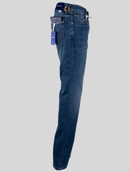 Jacob Cohen Blauw Katoen Pl Ea Jeans Limited Edition