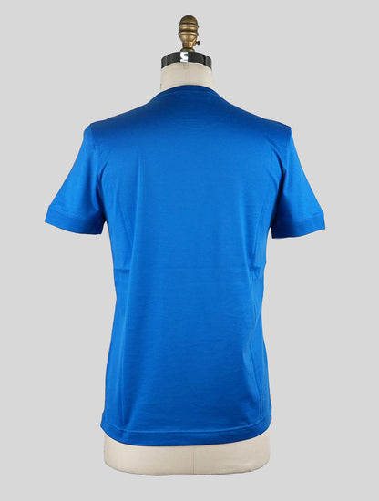 KNT Kiton blauw katoenen T-shirt