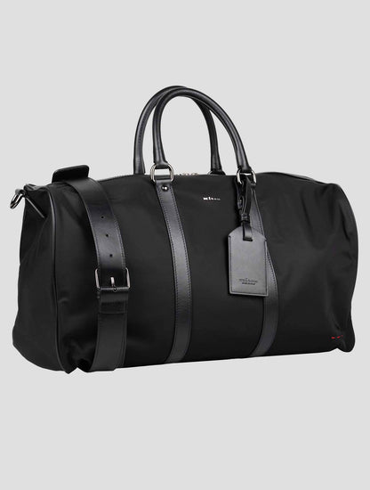 Kiton Black Pa Pc Leather Travelbag