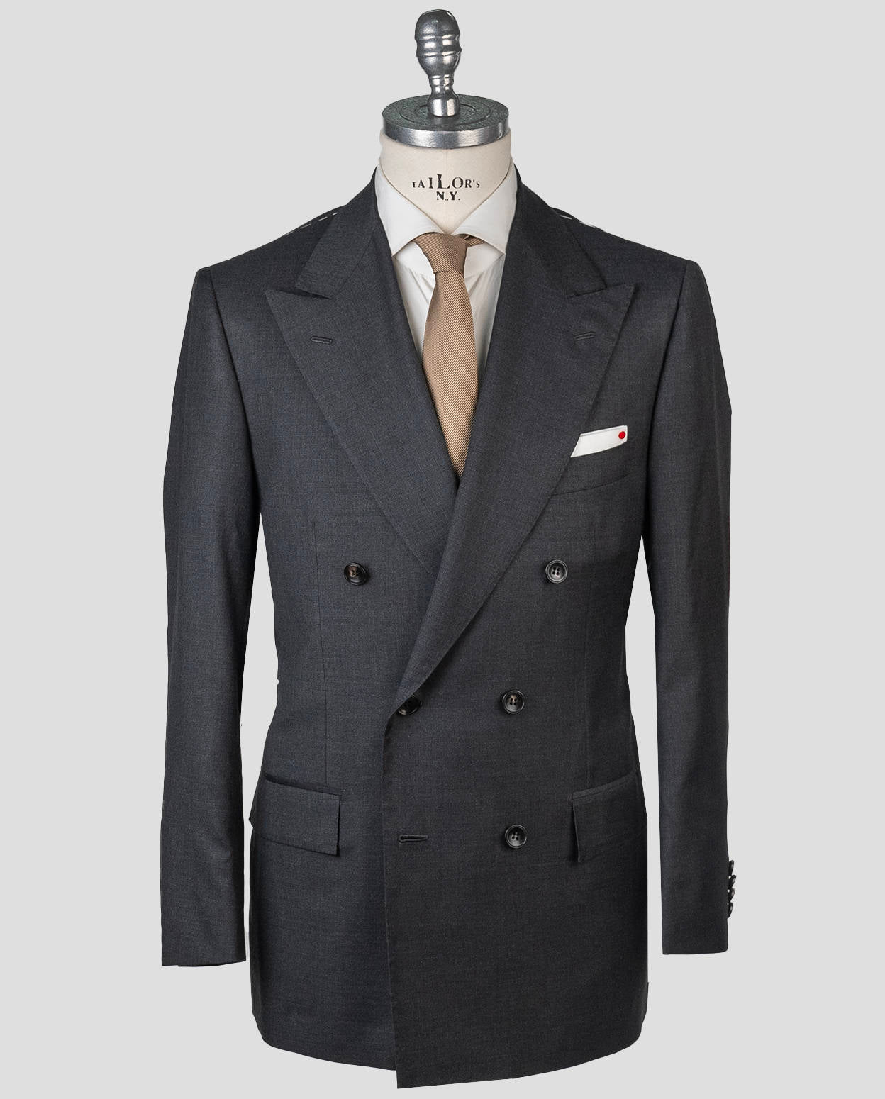 Kiton Gray Virgin Wool 140's Suit