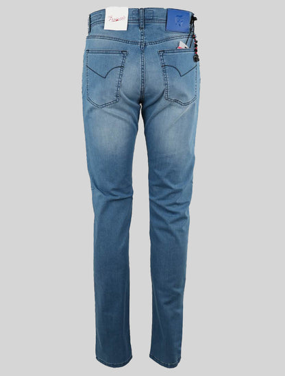Marco Pescarolo Light Blue Cotton Ea Jeans