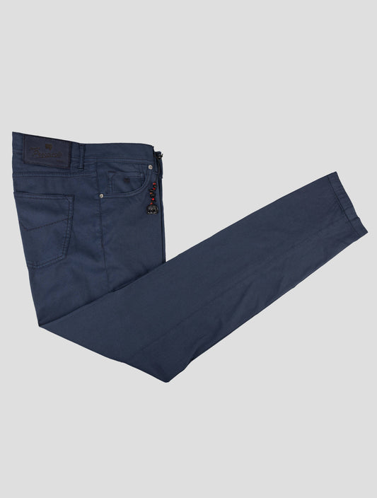 Marco Pescarolo Dark Blue Cotton Silk Ea Pants