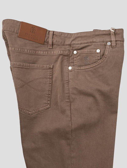 Brunello Cucinelli Brown Cotton Ea Jeans