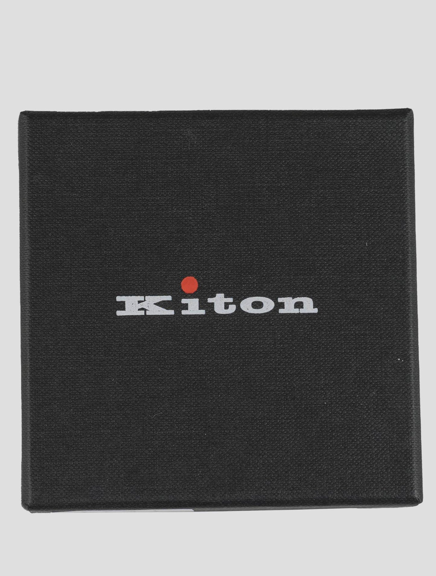 Kiton silver red brass keychain