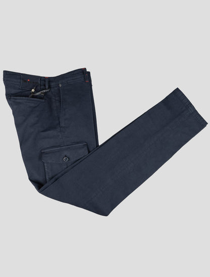 Pantalones cargo de Ea de algodón azul de Kiton