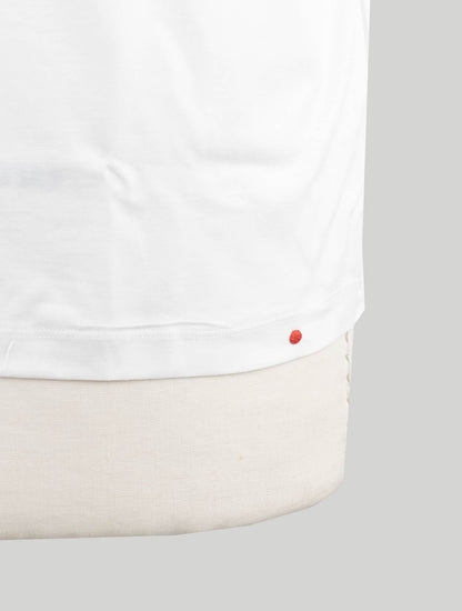 Kiton Hvid bomuld T-shirt Milan Ti