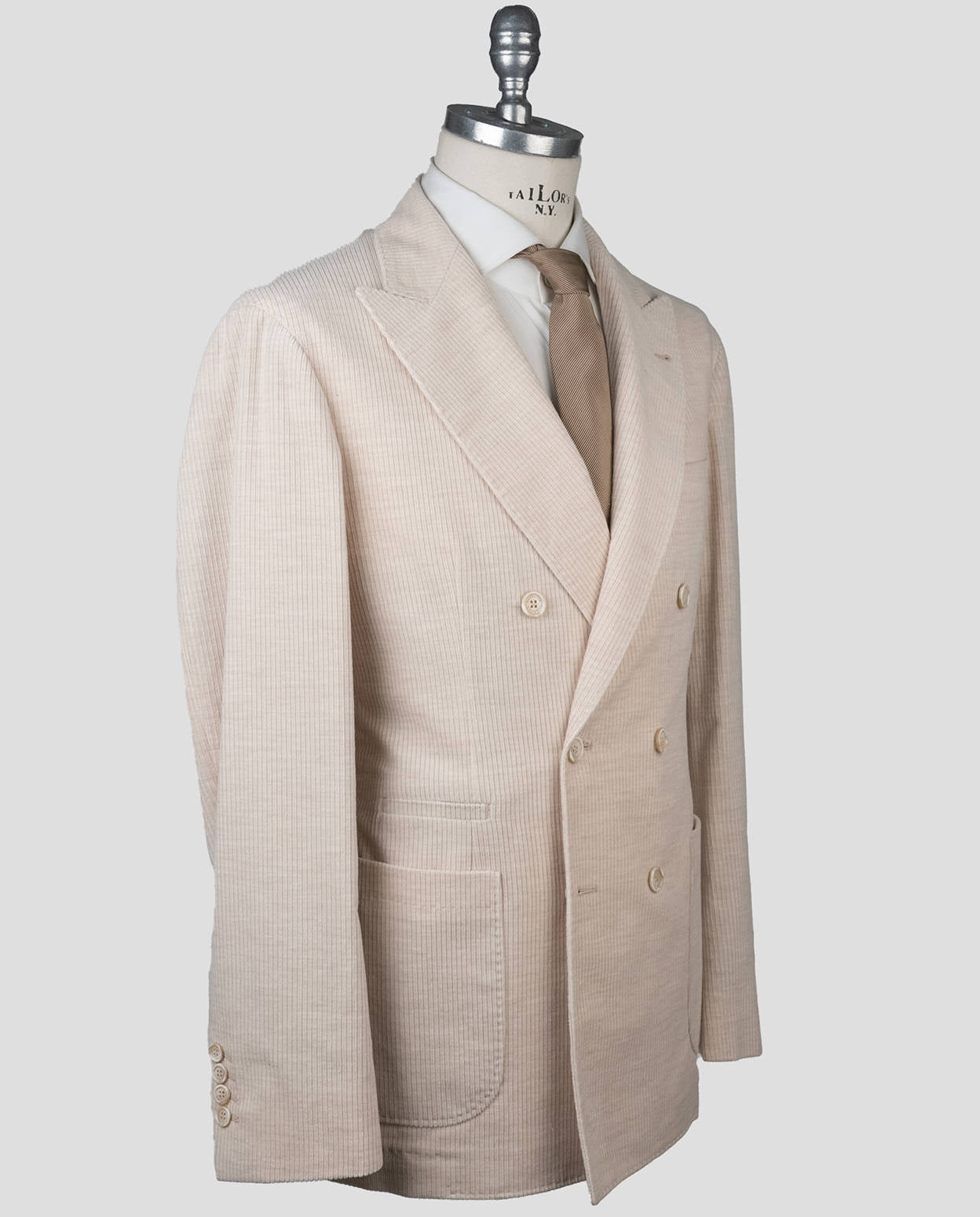 Brunello Cucinelli Beige Baumwoll-Kaschmir-Blazer