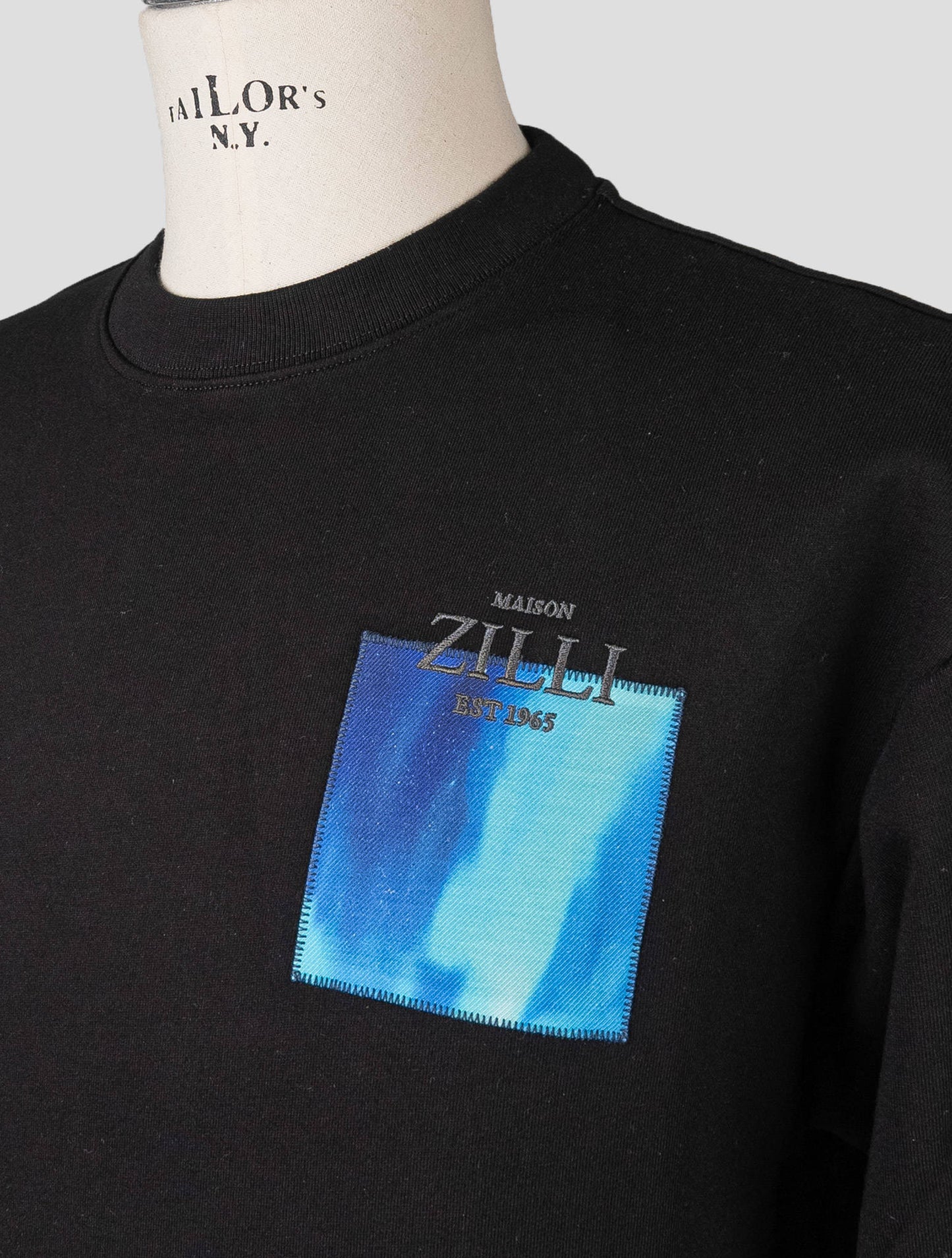 Zilli Black Cotton Sweater Crewneck