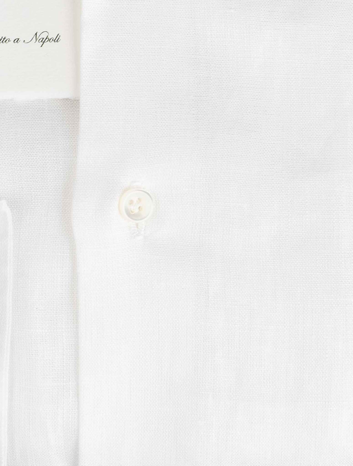 Luigi borrelli balti medvilniniai marškiniai