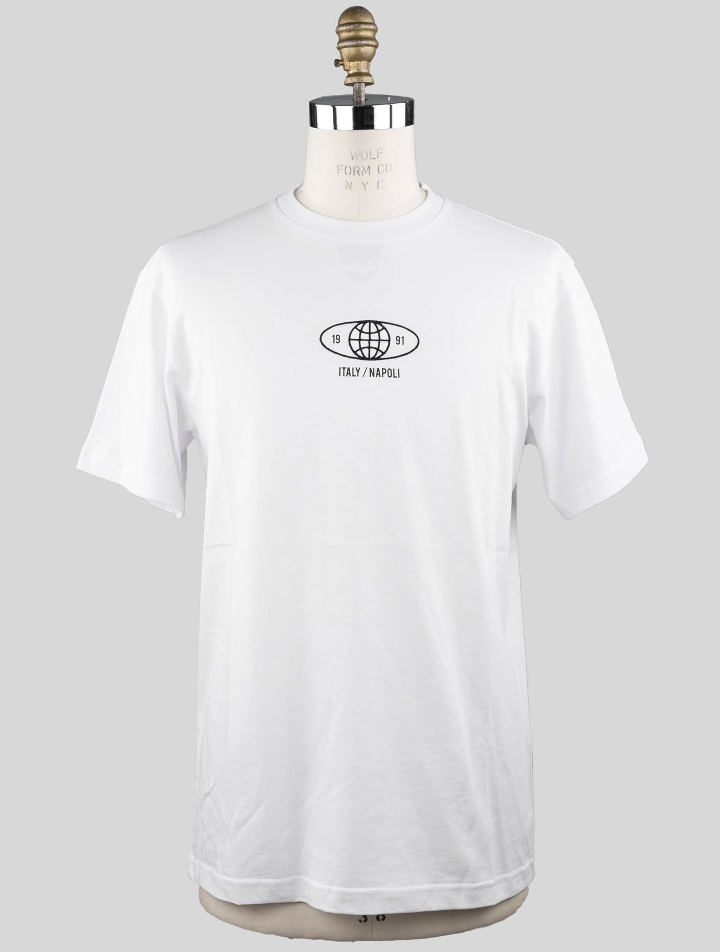 KNT Kiton White Cotton T-shirt