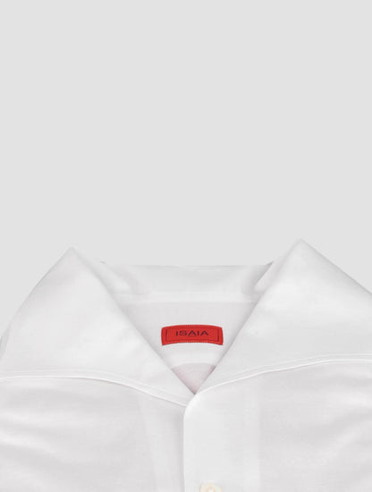 Isaia White Cotton Shirt