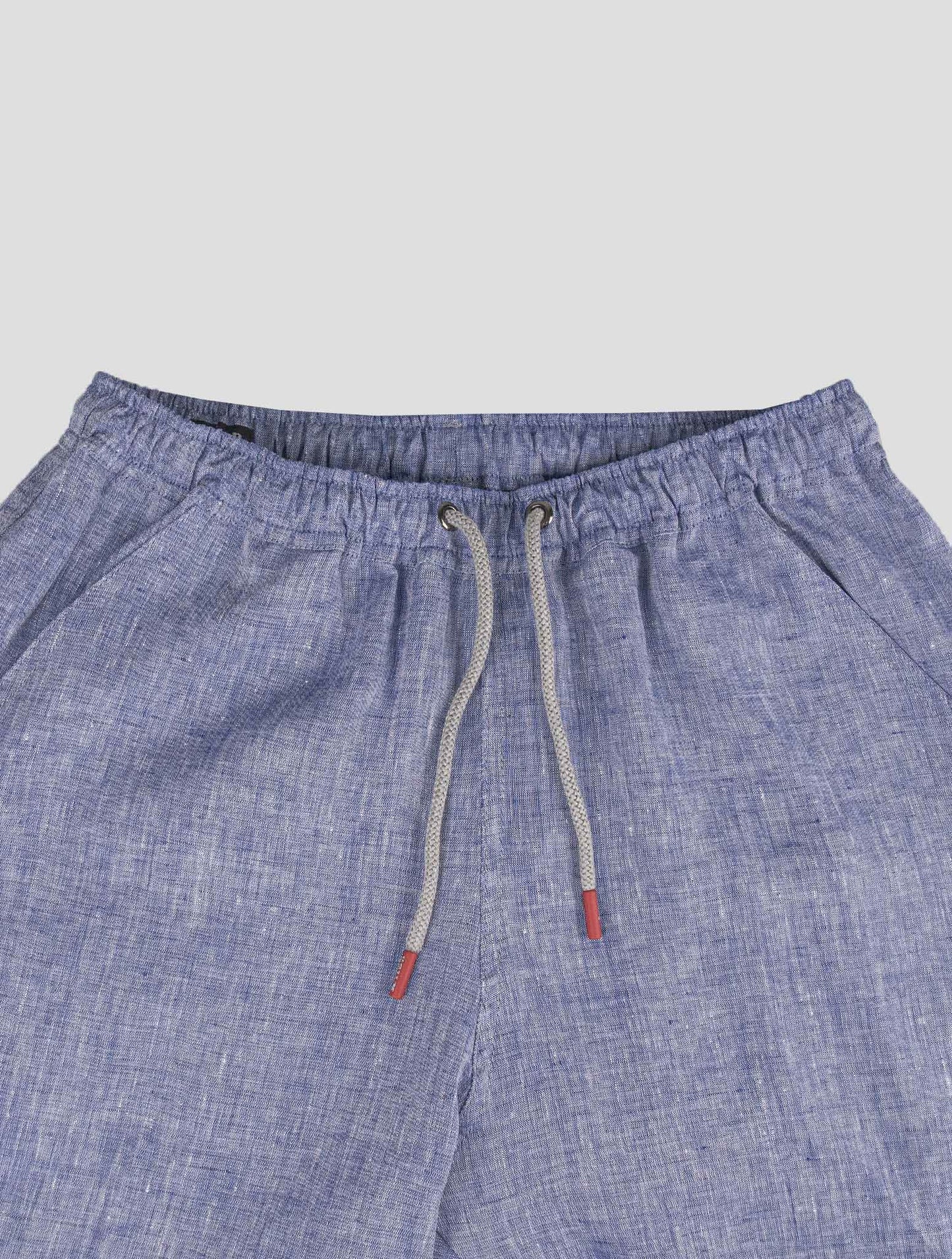 Pantalones cortos de lino en violeta de Kiton