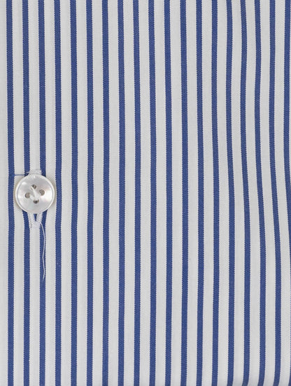 Barba Napoli hvid blå bomuldskjorter