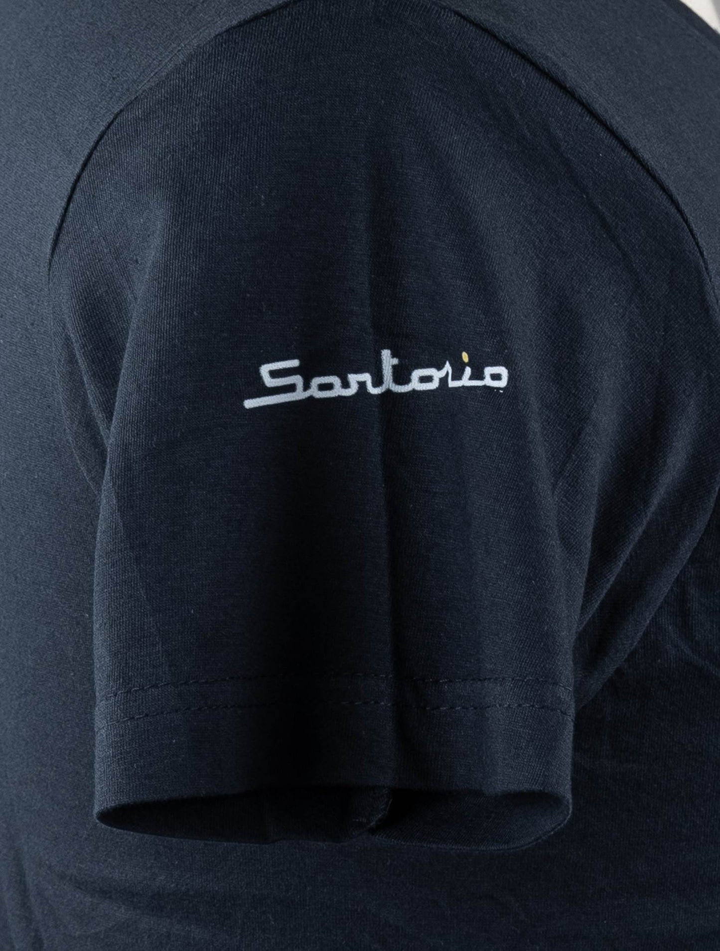 Сарторио Наполи синий темно-синий хлопок футболка Специальный выпуск