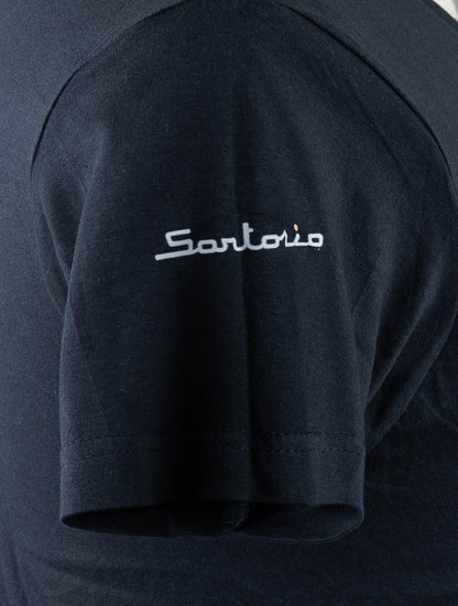 Sartorio Napoli Blue Navy T-shirt en coton édition spéciale