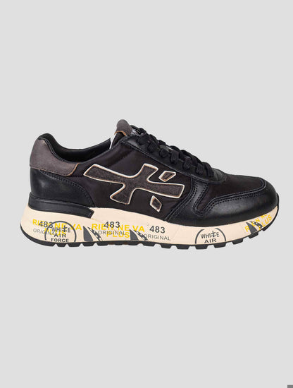 Premiata Black Brown Leather Pa Sneakers