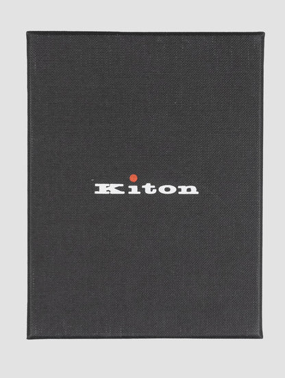سلسلة مفاتيح جلد أسود من Kiton
