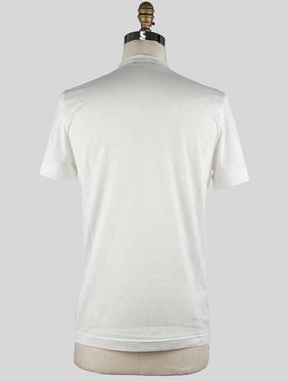 KNT Kiton bílé bavlněné tričko