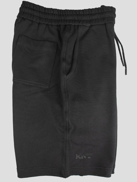 Pantalones cortos de algodón negros de KNT Kiton