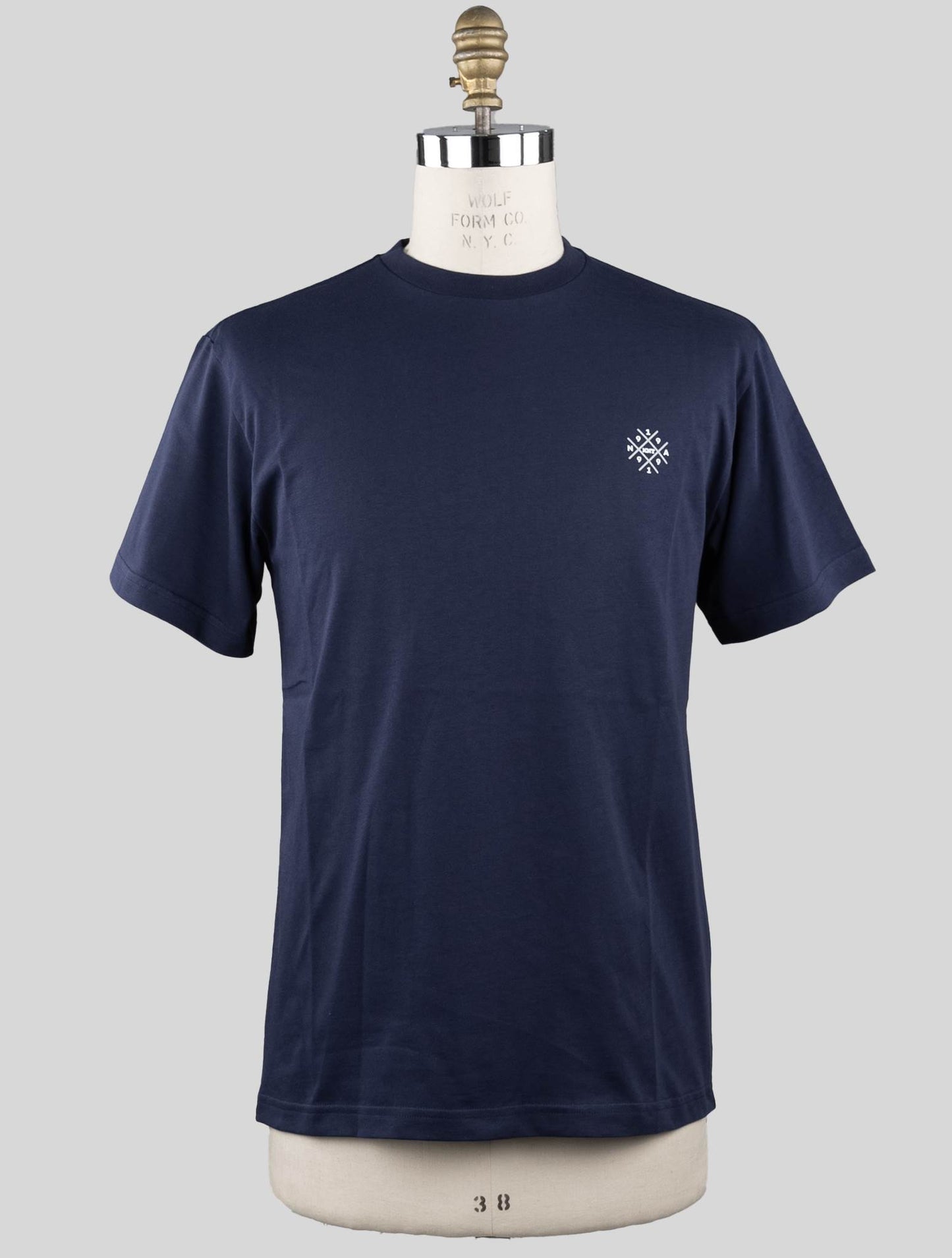 KNT Kiton Camiseta de Algodón Azul