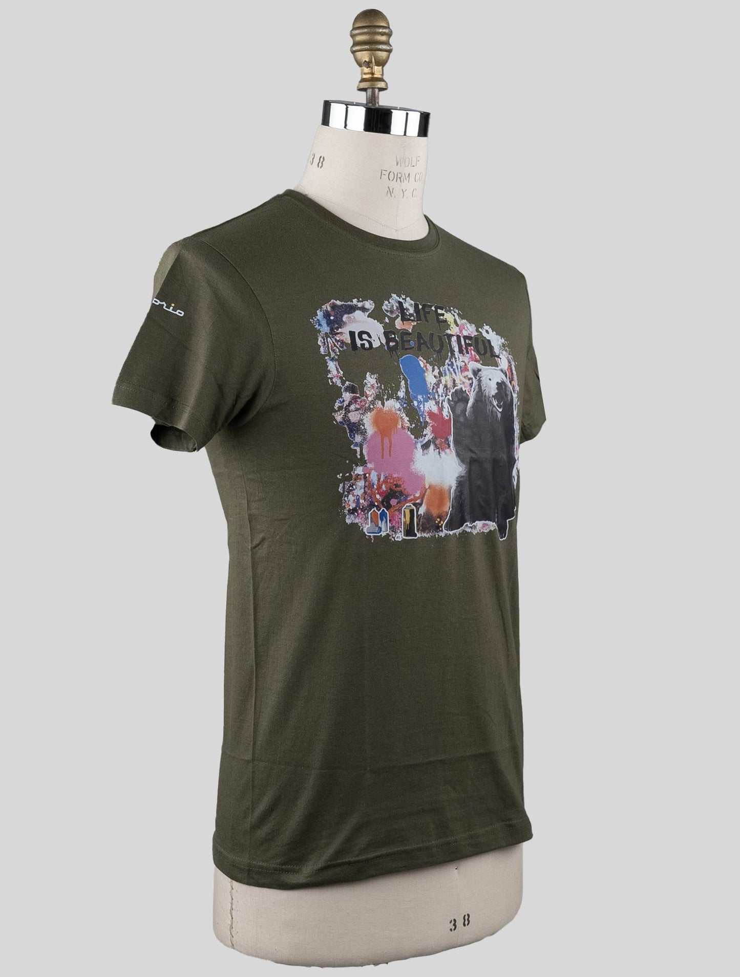 Sartorio napoli žalios medvilnės marškinėliai specialusis leidimas