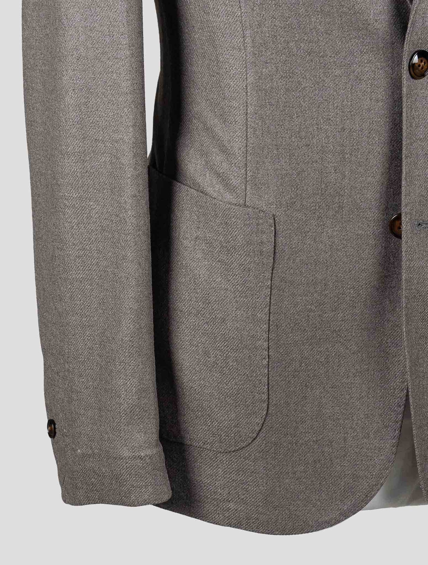 Barba Napoli Taupe Virgin Wool Cashmere Blazer