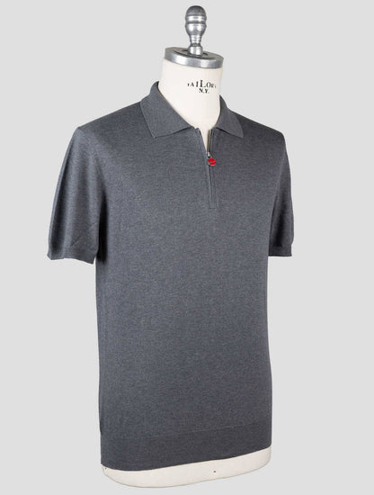 Kiton Gray Cotton Polo