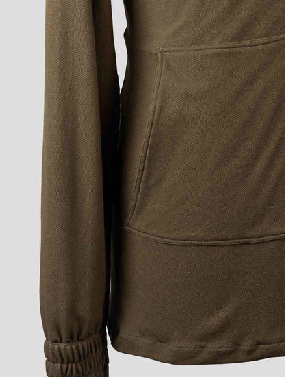 Kiton Green Cotton Tracksuit Short Pants