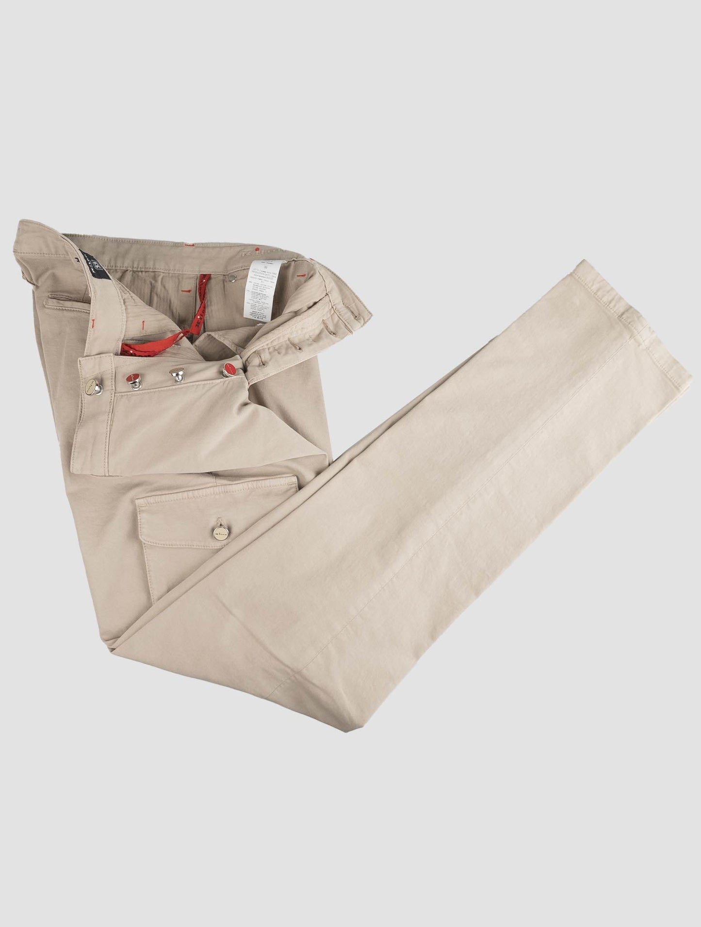 Kiton Beige Cotton Ea Cargo Pants