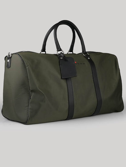 Kiton zelená pl kožená cestovní taška