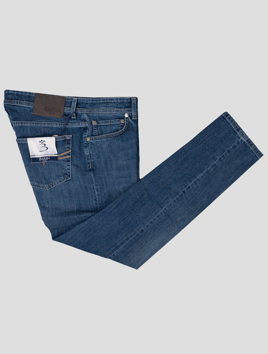 Barba Napoli Blue Cotton Ea Jeans