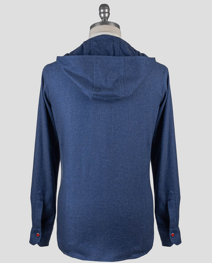 Kiton Chemise en coton bleu Mariano