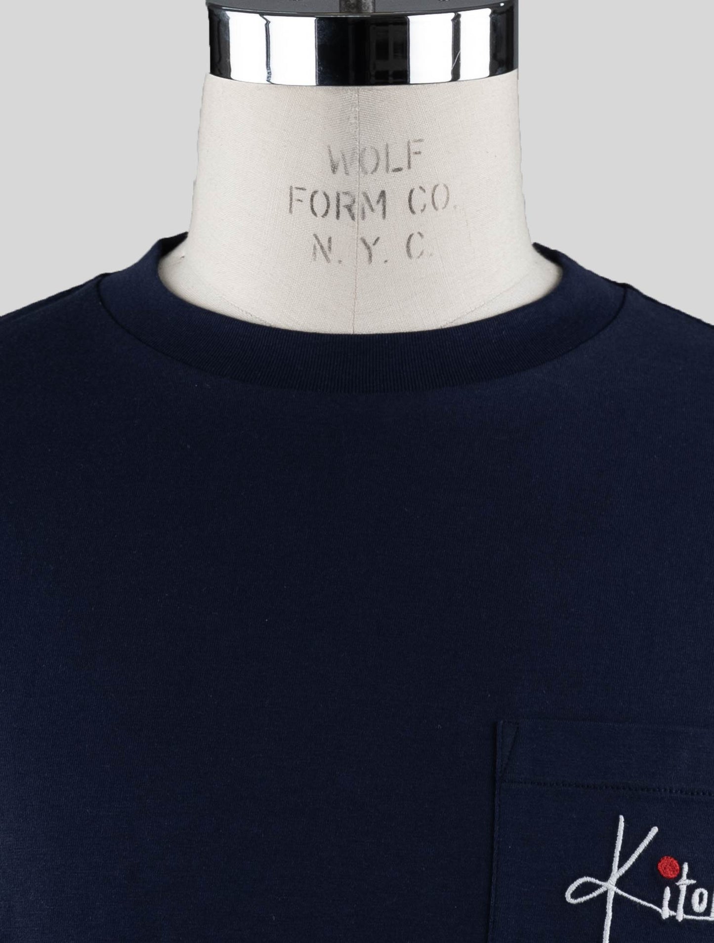Kiton Blå Bomull Långärmad T-Shirt