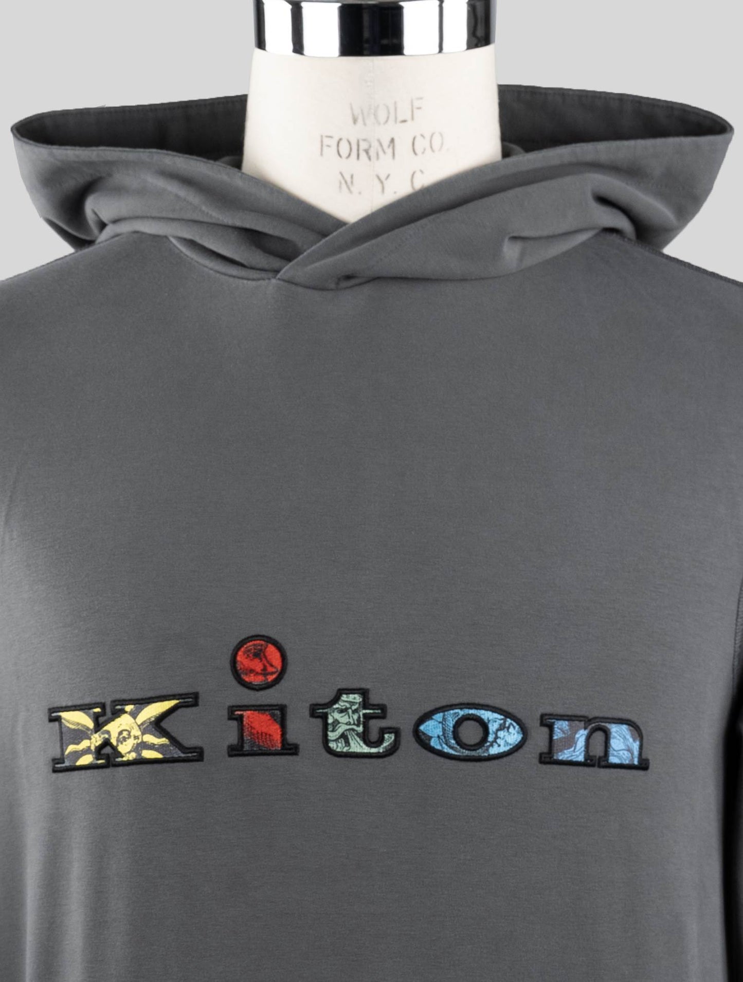 Kiton Gray Cotton Ea Sweater