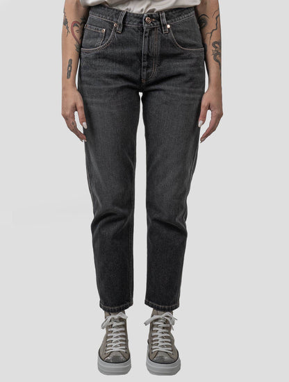 Brunello Cucinelli Dark Gray Cotton Jeans