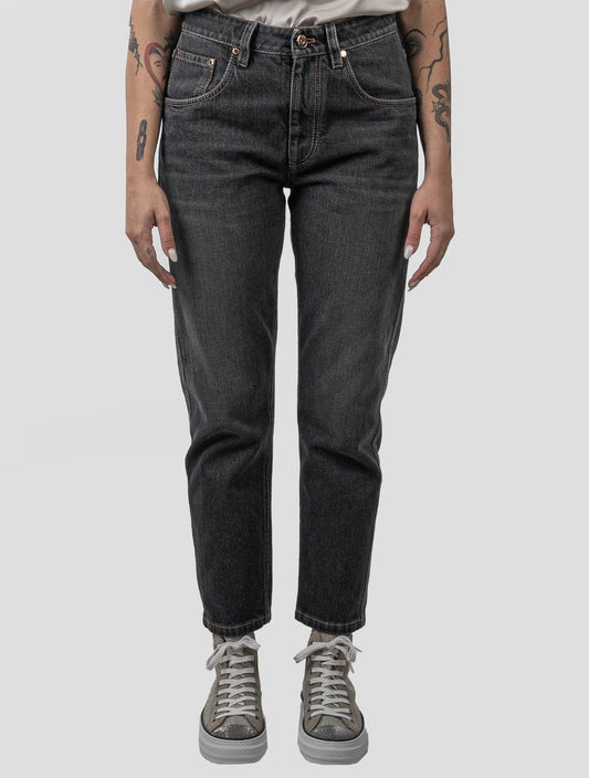 Brunello Cucinelli Mørk grå bomuld Jeans