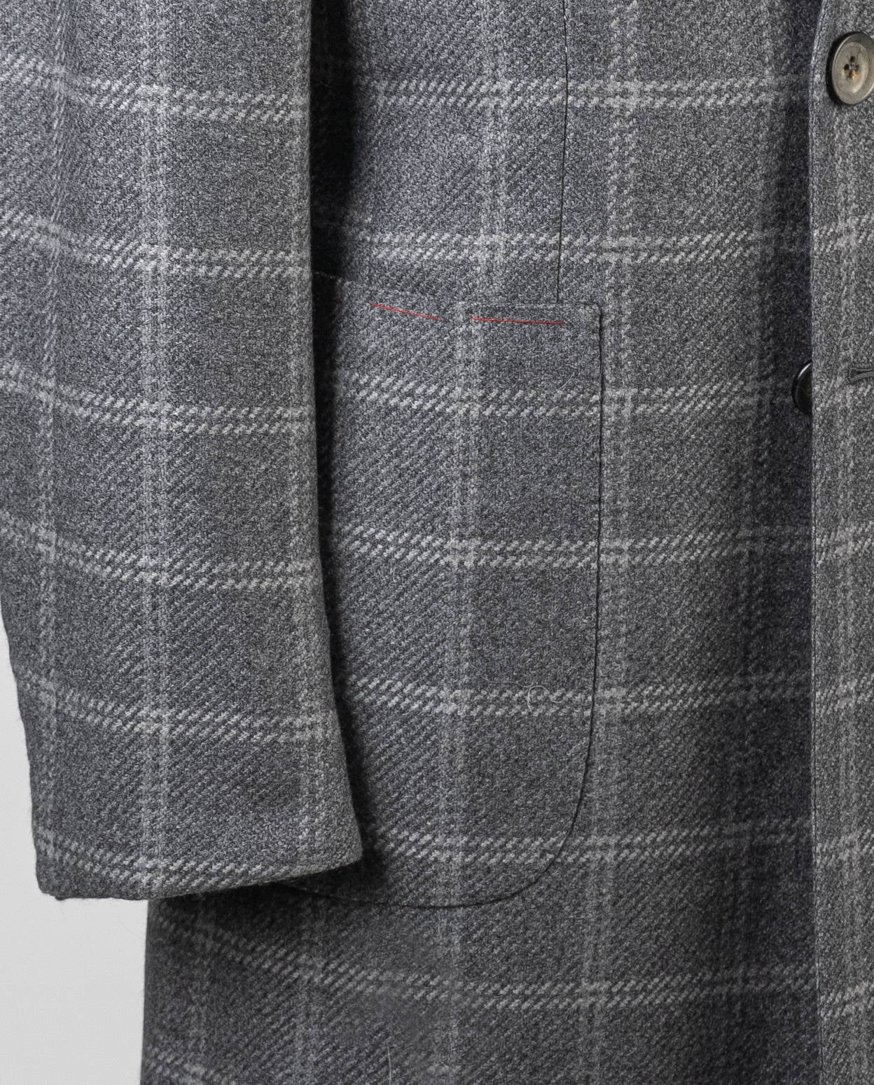 Isaia gray cashmere overcoat