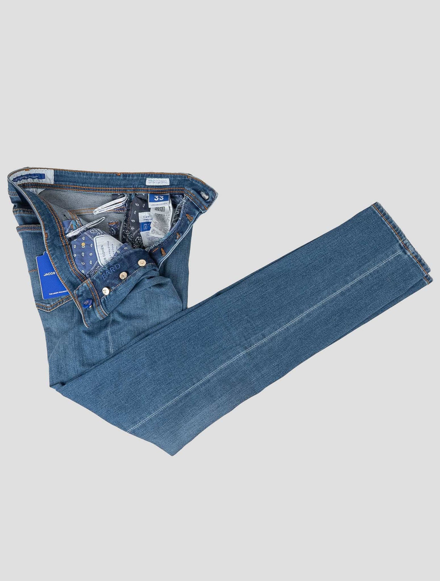 Jacob Cohen Blue Cotton Els Ea Velvet Jeans