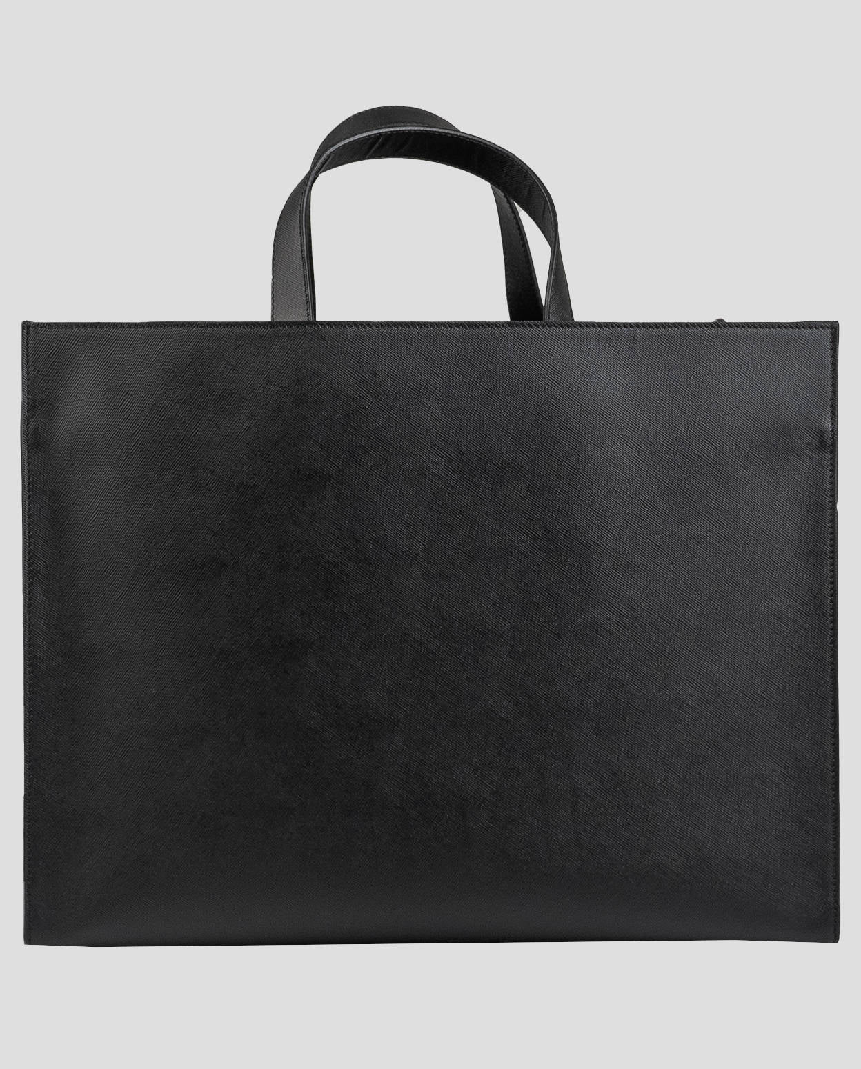 Kiton Black Leather Business Bag