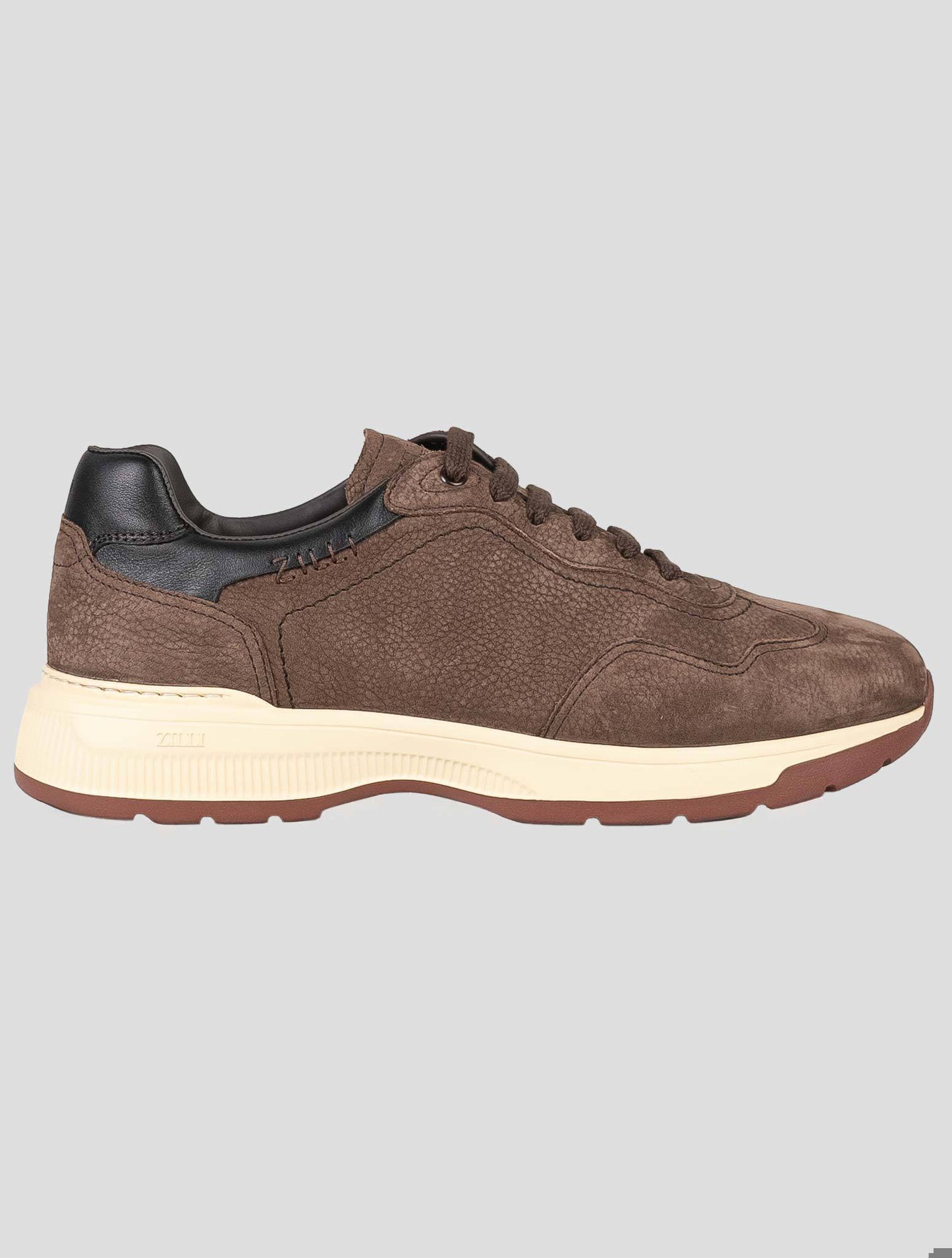 Zilli Brun læder Suede Læder Sneakers