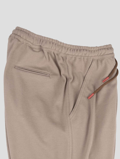 Kiton Taupe Cotton Short Pants