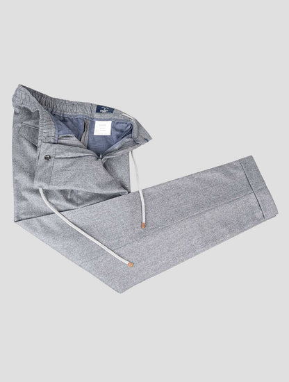 Barba Napoli Gray Virgin Wool Pant