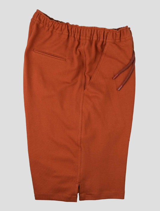 Kiton Orange Cotton Short Pants