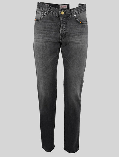 Marco Pescarolo Gray Cotton EA Jeans